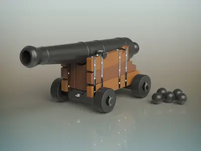 cannon toy 3D model