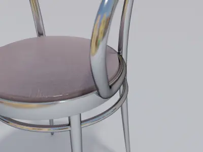 Metal Frame Dining Chair Free 3D model