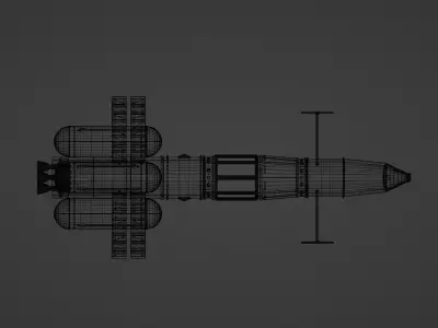 Artemis collection - realistic 3D model of a spaceship 3D model