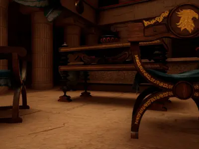 Temple of Athena Low-poly 3D model