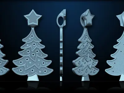 Cristmas pendant Free 3D print model