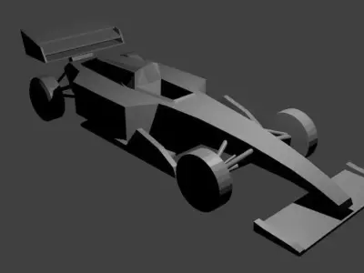 formula-1 racing car Free low-poly 3D model