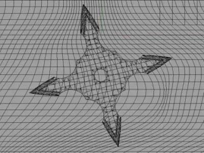 4 Point Shuriken 3D model