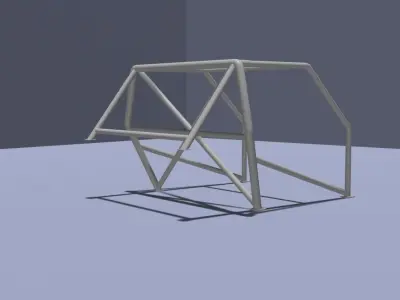Six Point Racing Rollcage Free low-poly 3D model