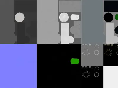 FLOOD Panel Low-poly 3D model