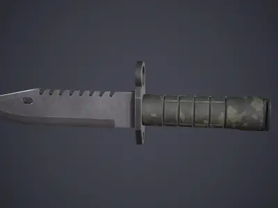 M9 Bayonet Knife Low-poly 3D model