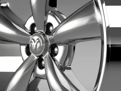 Mopar Dodge Challenger rim 3D model