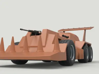 Eliminator vehicle from Thunder Road 3D model