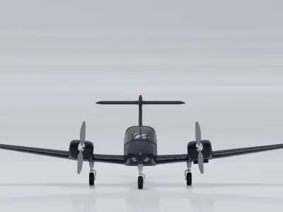 Piper PA-44 Seminole Blender 3D model