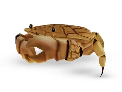 3D Crab Low-poly 3D model