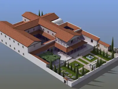 Large Luxury Villa 3D model