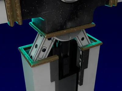 The Punisher and wolfwood gun from trigun anime 3D model