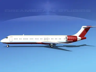 McDonnell Douglas MD-87 Corporate 7 3D model