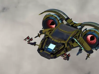 space fighter jet  3D model