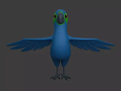 Parrot Cartoon 3D model