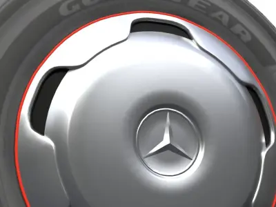 Mercedes Benz Bus Wheel 3D model