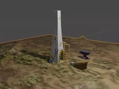 Blacsmiths Outdoor Workstation Free 3D model