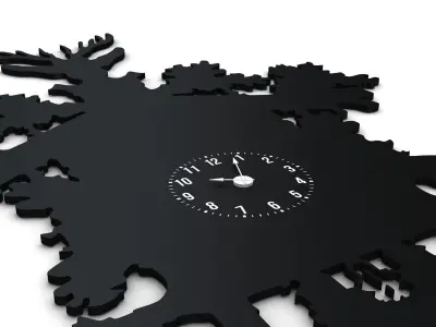 Modern Clock 3D model