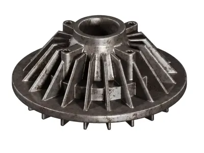 Rusty Engine Cooling Fan Clutch 3D model