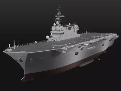 JMSDF Izumo class helicopter carrier model 3D model