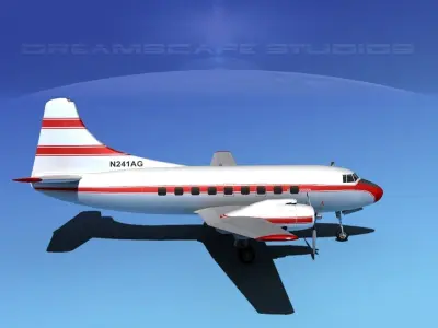 Martin 202 Aerojet General 3D model