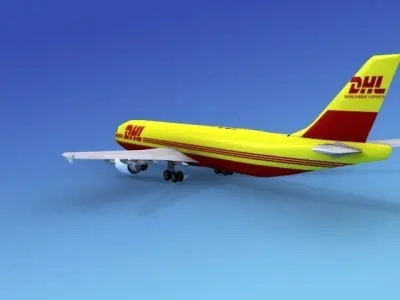 Airbus A300 DHL Cargo2 3D model