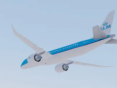 Embraer E-195 E-Jets E2 KLM 3D model