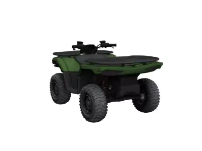 High Performance Off Road ATV Quad Bike Racing Vehicle 3D model