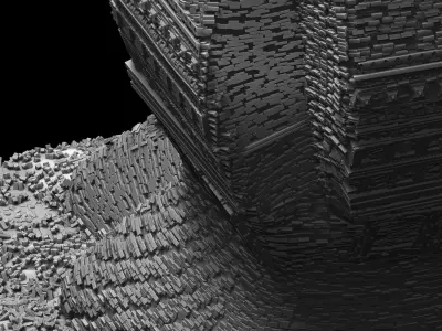 Relics of a Ruined Temple 3D model