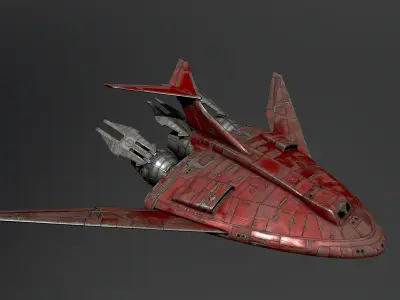 12B5-Atmospheric-Shuttle spaceship 3D model