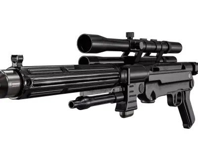 ISB Tactical Blaster Rifle  And  Galar 90 Rifle Low-poly 3D model