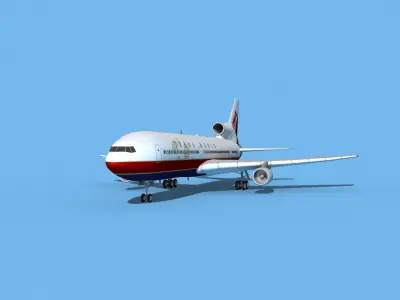 Lockheed L1011 Trans World 3 3D model