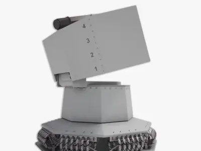 Rheinmetall Chaff decoy launcher 3D model