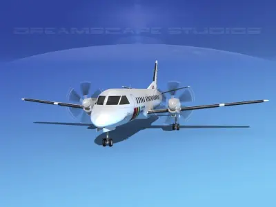 SAAB 2000 Swelink 3D model