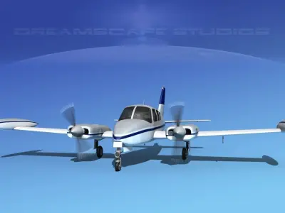 Cessna 320 Skyknight V09 3D model