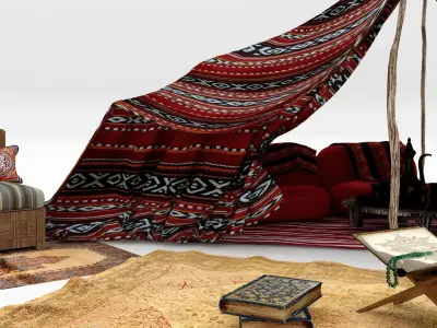 Arabic Islamic Tent 3D model