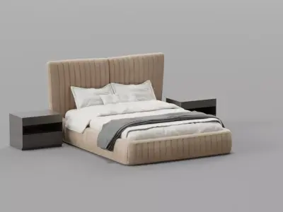 Eliana Bed Free 3D model