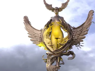 Dantes Empress Lust winged demon 3D model