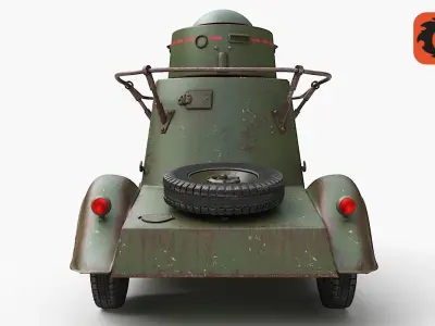FAI M Armoured Car Corona 3D model
