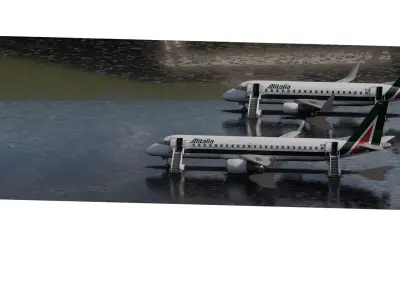 EMBRAER 190 AND 170 3D model