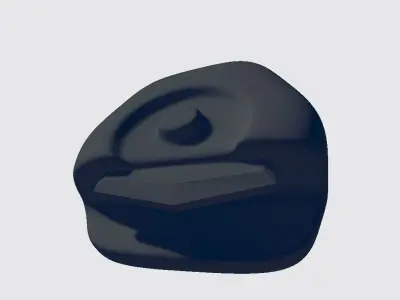 Military Head Component Low-poly 3D model