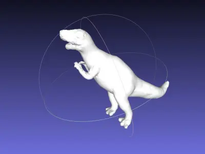 Tyrannosaurus rex toy Low-poly 3D model