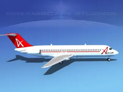 Douglas DC-9-30 ABX Air 3D model