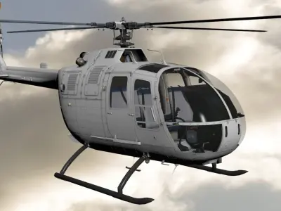 MBB BO-105 3D model purchase