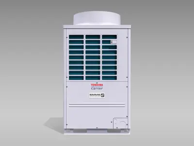 10hp Toshiba Carrier VRF Heat Recovery Outdoor Unit Low-poly 3D model