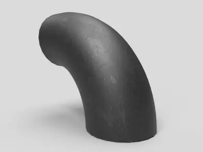 Elbow Pipe Long Radius 10 inches 3D model