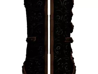 Ornate Fantasy Metal Torso Armor 3D model
