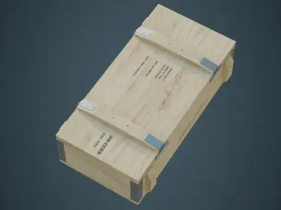 Ammunition Box 2B Low-poly 3D model