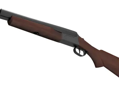 Double Barreled Shotgun Boomstick from The Evil Dead 3D model