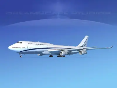 Boeing 747-8I Corporate 2 3D model